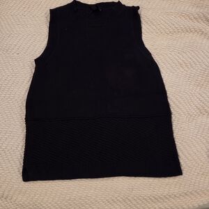 Ann Taylor Factory Navy Blue Sleeveless Top